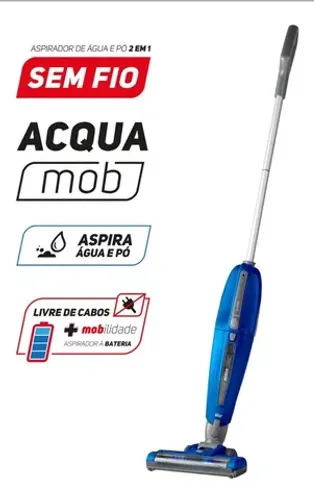 Aspirador de pó sem fio aspira água e pó Wap