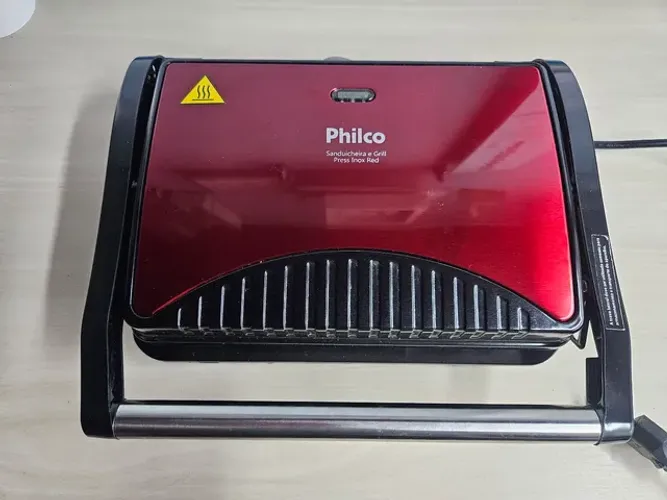 Sanduicheira e Grill Press Red Philco 220V