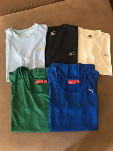 Camisetas Puma e Mizuno