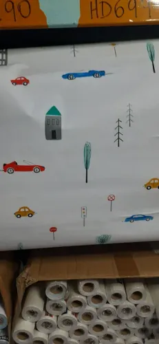 Papel de parede  vinil tipo infantil cidade