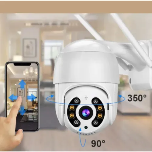 Camera Ip Wifi Externa Hd Sensor De Movimento 