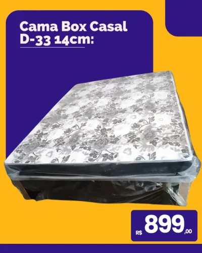 Cama box casal D-33 14cm.