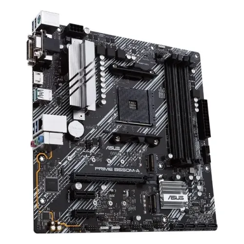 Placa Mãe Asus Prime B550M-A, Chipset B550, AMD AM4, mATX, DDR4, VGA/DVI/HDMI - 90MB14I0-C