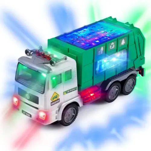 Caminhão De Lixo Coletor A Pilha Tk-ab3111 Toy-king