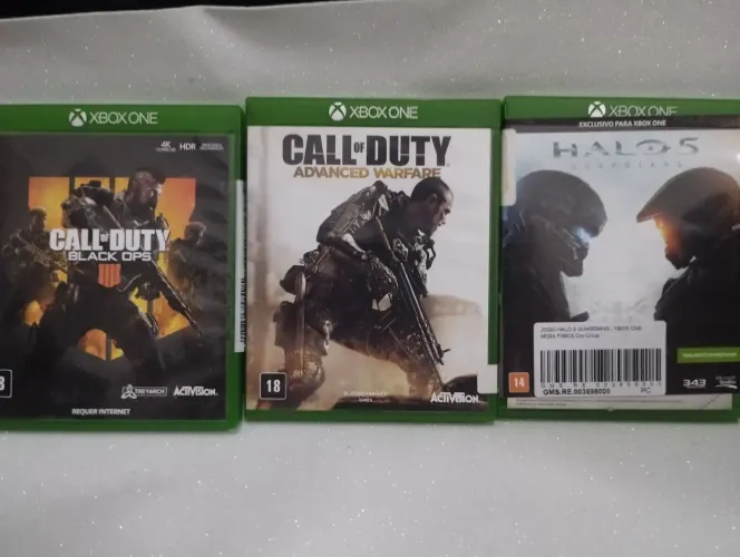 jogos Xbox One - Call of Duty Black Ops, Advanced Warfare e Halo 5 Guardians