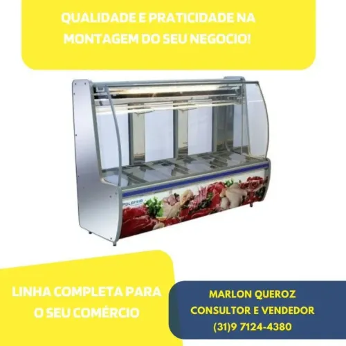 Balcão de Açougue Polo Frio Inox