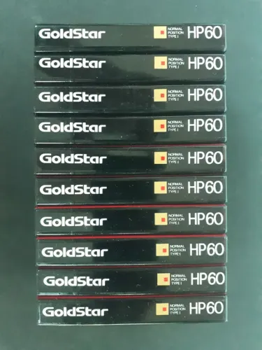 Fita k7 goldstar 10 unidades virgens