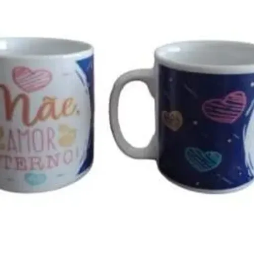 Caneca de Cerâmica - Eu amo minha mãe