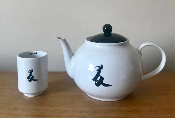Bule de Chá em Porcelana Pozzani com copinho