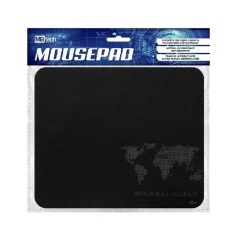 MOUSE PAD GAMER 20 X 24 CM MAPA MUNDI BUINESS WORLD MBTECH GB54196 PRETO