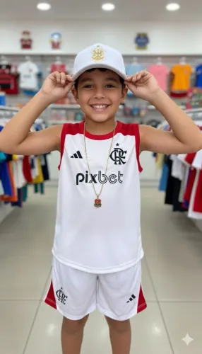 Conjunto Flamengo Infantil - Oficial