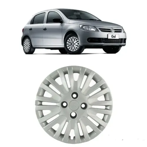 Jogo de Calotas Grid Modelo Gol G5 Aro 14 Prata