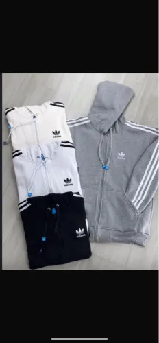 Blusa moletom Adidas com zíper