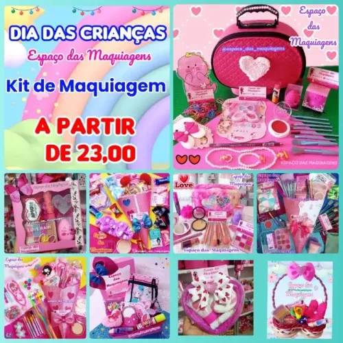 Kit de Maquiagem infantil A partir de 23,00