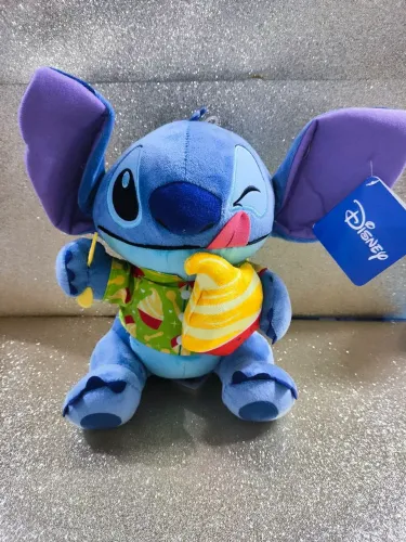 Pelúcia Stitch com Sorvete Disney Store 30cm