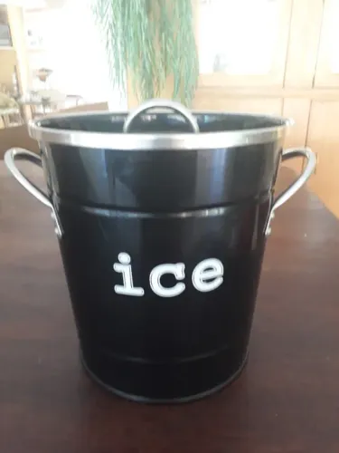 balde de gelo de inox térmico com parede dupla e tampa
