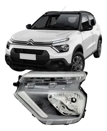 Farol Citroen C3 2021 à 2025 (sem led)