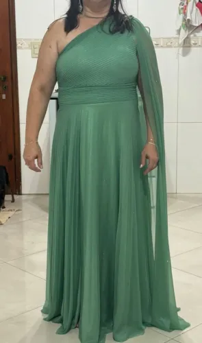 Vestido longo verde para festa tam 44