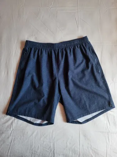 Conjunto 2 Shorts de corrida azul marinho