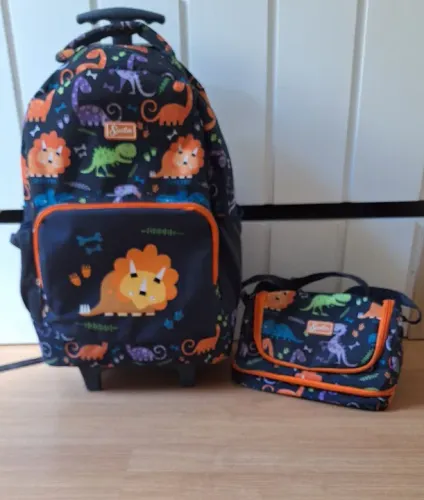 Mochila e lancheira Dinossauros Spector 