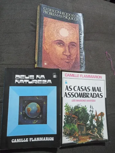 Lote 4 Livros Espiritas Camille Flammarion