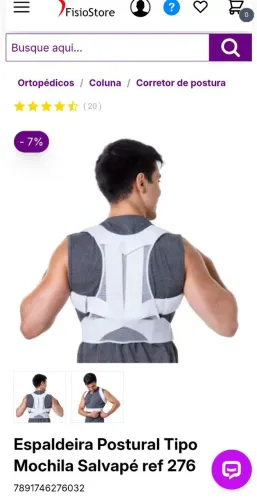Corretor Postural Mochila