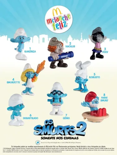 Coleção LACRADA Smurfs 2 - McDonald's