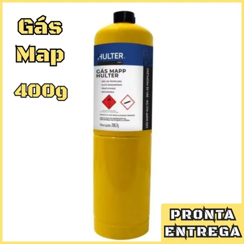 REFIL/ TUBO GÁS MAP 400g HULTER - PRONTA ENTREGA 