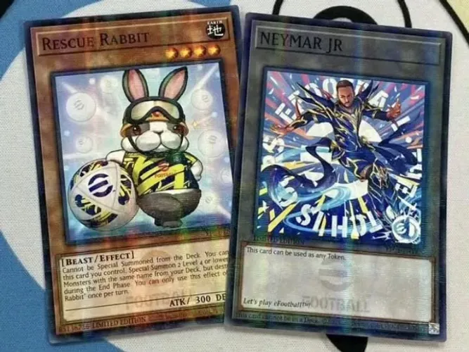 Yu-Gi-Oh NEYMAR JR Token Rescue Rabbit eFootball [Selado]