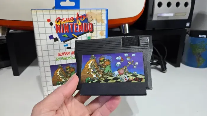 Jogo Super Mario 3 60 pinos versão Game For Nintendo Interative na caixa (de época)