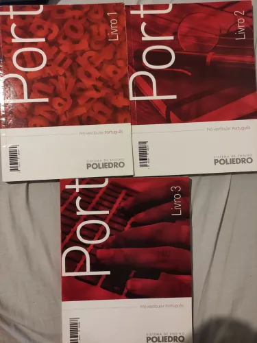 Apostilas Poliedro - Pré-vestibular Português - Livros 1, 2 e 3