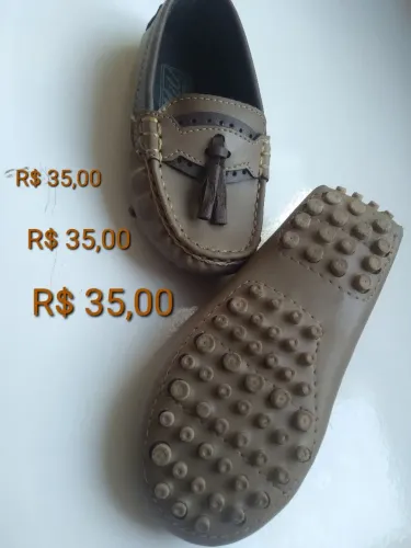 Sapato tenis social Mocasim sapatenis charmoso tamanho 4