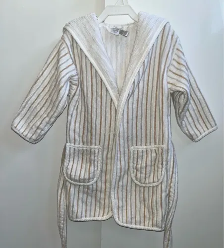 Roupão Infantil Zara Kids com Capuz 1 a 2 anos