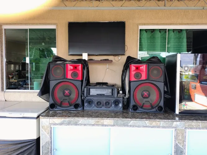 Mini system LG Xboom cm9950 Potência de 3900rms + kit corneta e tweeters 