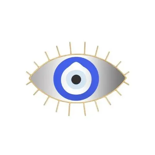 Mandala De Ferro Com Espelho - Olho Grego Pequena 17263