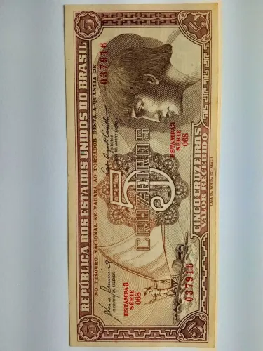 Nota de 5 cruzeiros - Brasil