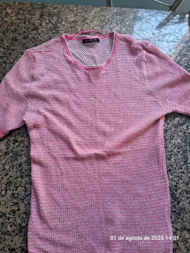 Blusa Rosa Tricot
