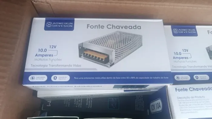 Fonte Chaveada 10A 12V NOVA LACRADA