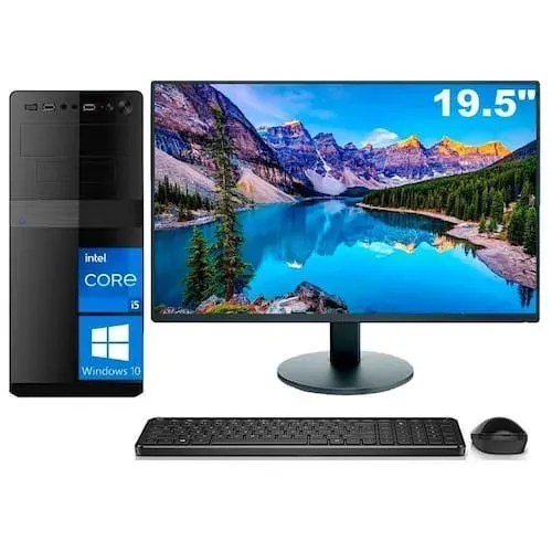 Computador Completo Intel i5 8GB SSD 240GB Windows 10 1 ano de garantia