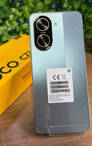 Ótimo pra estudar - Celular Zero - Poco C71 - azul - Tela top