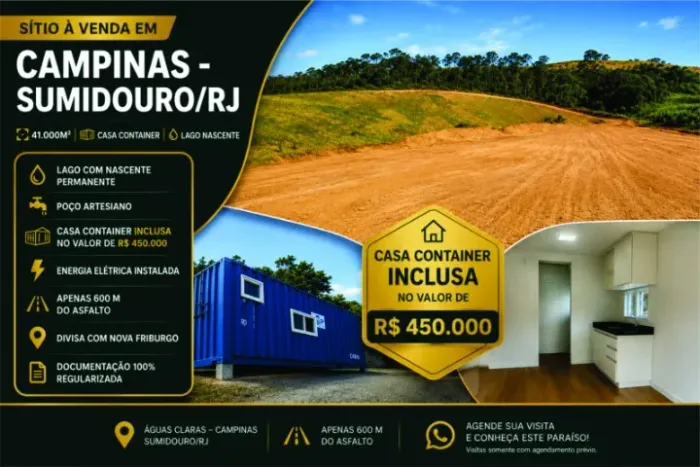 Sitio CAMPINAS - Sumindouro/RJ
