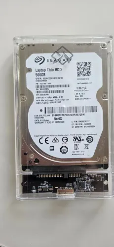 HD EXTERNO 500GB + CASE TRANSPARENTE USB 3.0