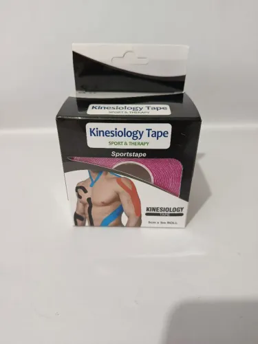 Kinesio tape fita de bandagem, nova, pink, 5m x 5cm