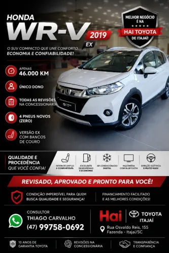 Honda WR-V EX 1.5 Flexone 16V 5P Aut. 2019