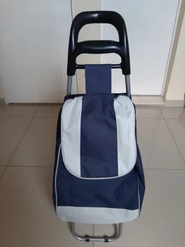 Carrinho de Compras Feira Mercado 2 Rodas Reforçado comporta até 30kg