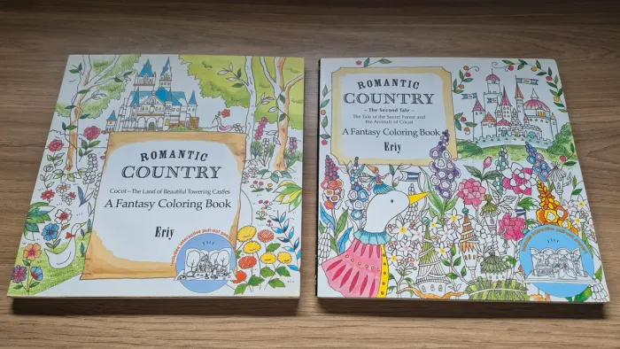 Livro Colorir Romantic Country Vol 1 e 2 Eriy