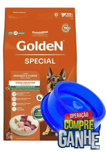 Ração Golden Special para Cães Adultos Sabor Frango e Carne
