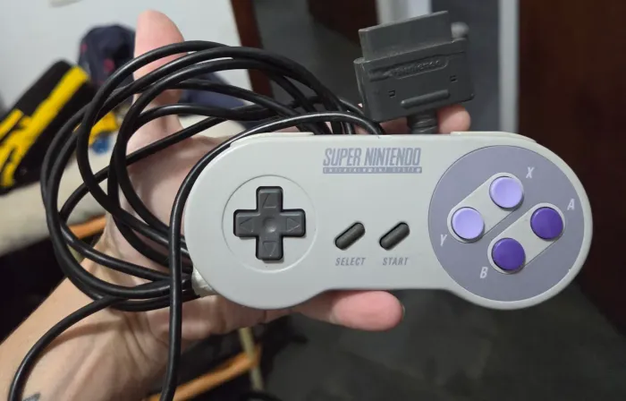 Controle SNES no estado, leia.