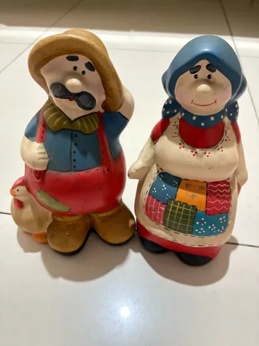 Casal caipira porta colher