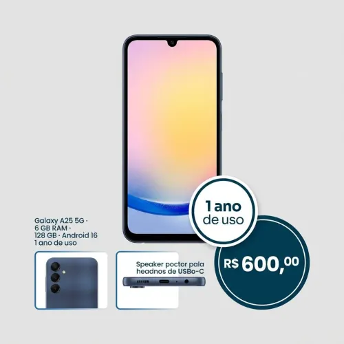 Celular Samsung Galaxy a25 5g 6gbRAM e 128gbArmazenamento